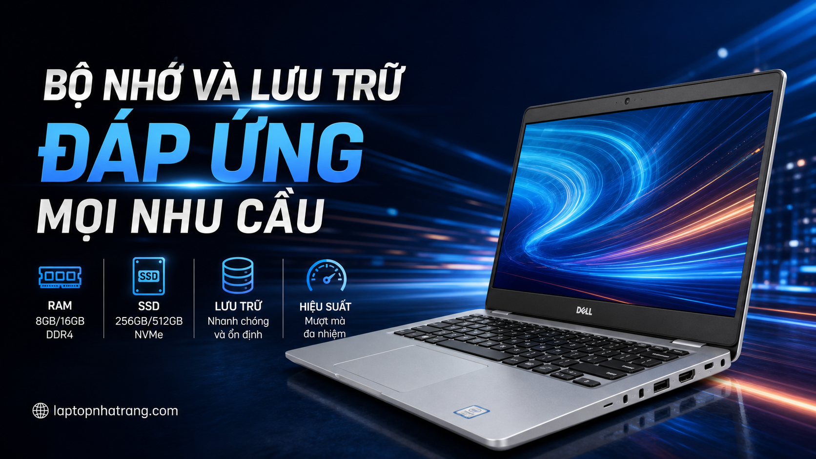 Bộ nhớ và lưu trữ đáp ứng mọi nhu cầu