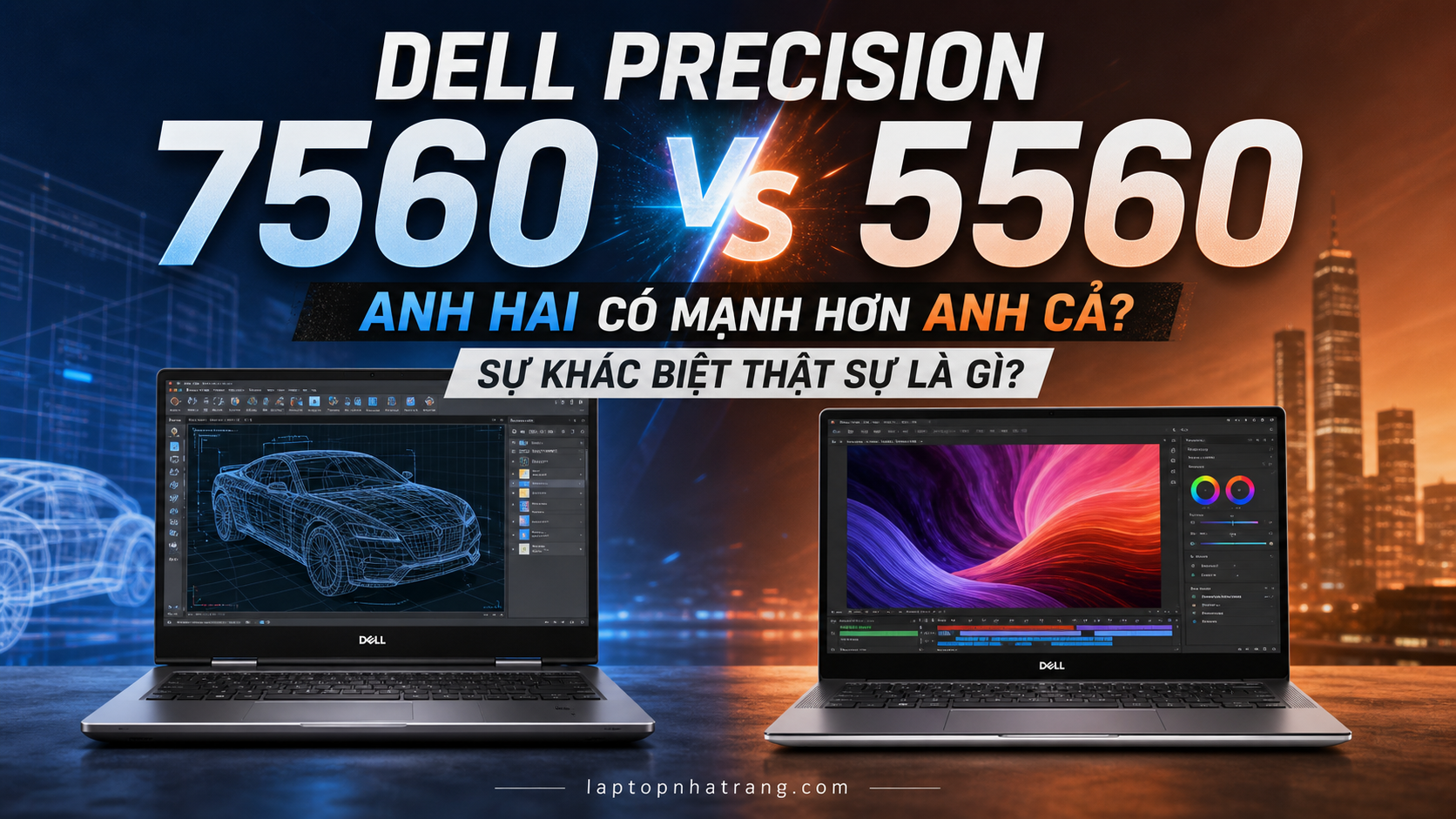 Dell Precision 7560 vs 5560: Anh Hai Có Mạnh Hơn Anh Cả? Sự Khác Biệt Thật Sự Là Gì?