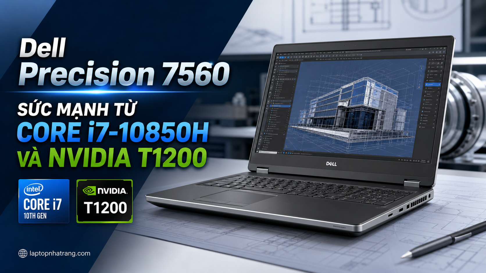 Dell Precision 7560 – Sức Mạnh Từ Core i7-10850H Và NVIDIA T1200