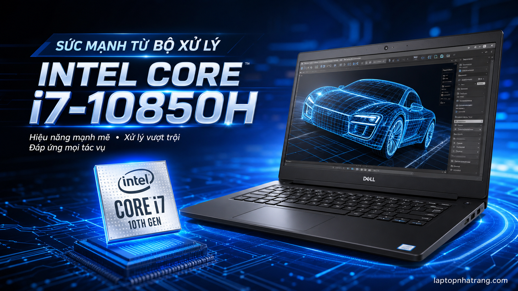 Sức mạnh từ bộ xử lý Intel Core i7-10850H