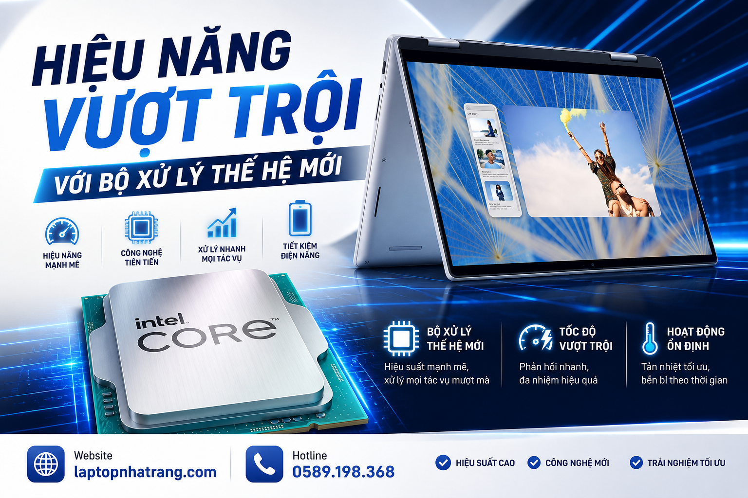 Hiệu Năng Vượt Trội Với Bộ Xử Lý Thế Hệ Mới