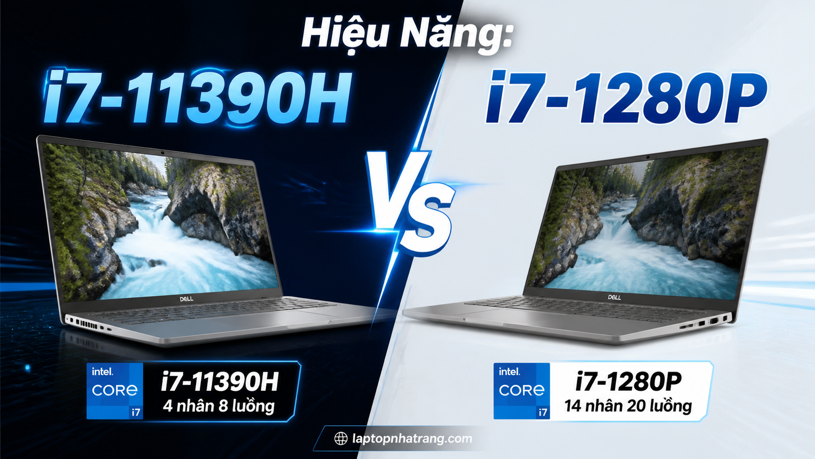 Hiệu Năng: i7-11390H vs i7-1280P của Dell Inspiron 5510 vs 5420